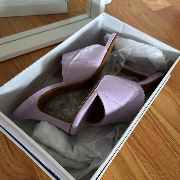 L'intervalle Picasso lilac mule heels (NWT) - Picture 2 of 5
